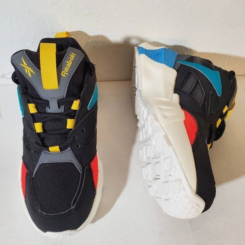 NEW Reebok Hexalite Women's Yellow/Blue Sneakers